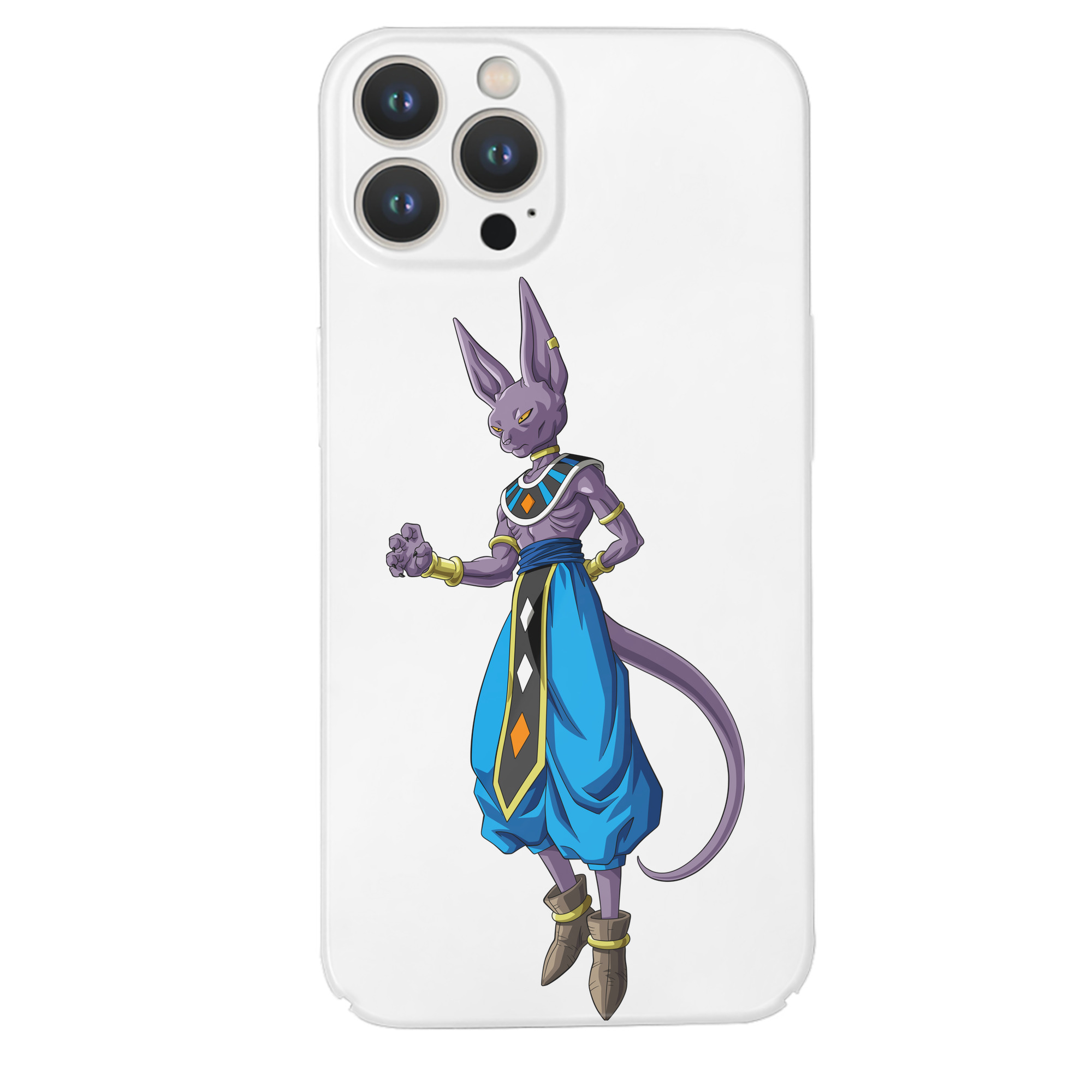 （画像用） ドラゴンボール ビルス 破壊神ビルス DRAGON BALL Beerus Birusu 【iPhone 14シリーズ対応】ハードケース